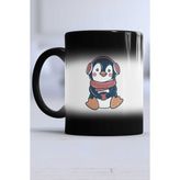Hedizu Tatlı Penguen Siyah Kupa Bardak