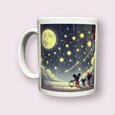 Heg Store Mickey Mouse Ailesi Baskılı Premium Kupa - Beyaz