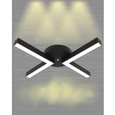 Hegza Lighting Contento Plafonyer Siyah 3000K Sarı Işık Modern Led Avize