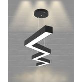 Hegza Lighting Zigzag Ayarlanabilir Sarkıt Beyaz Kasa 4000K Doğal Beyaz Modern Led Avize