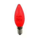 Helios 1W E14 Duylu Led Ampul (Kırmızı)
