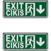 Helios Hs 4601 Opto 3W Çıkış-Exit Led 2 Adet Armatür