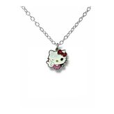 Hello Kitty Cool Emoji Figürlü Kolye – 60 Cm Zincirli Trendy Ve Sevimli Takı