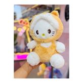 Hello Kitty Sevimli stitch kostümlü kapşonlu Pelüş oyuncak