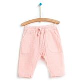 HelloBaby Açık Pembe Basic Kız Bebek Cepli Pantolon