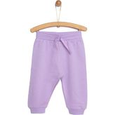 HelloBaby Basic Az Şardonlu Eşofman Alt Kız Bebek - 6 Ay - Lila