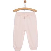 Hellobaby Basic Az Şardonlu Eşofman Alt Kız Bebek - Pembe - 9 Ay