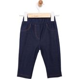 HelloBaby Basic Denim Görünümlü Tayt Kız Bebek - 9 Ay - İndigo