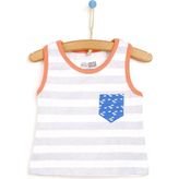 HelloBaby Basic Erkek Bebek Atlet Tshirt - Gri - 9 Ay