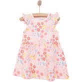 Hellobaby Basic Kız Çiçek Desenli Elbise Kız Bebek - Pembe - 1 Yaş