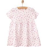 Hellobaby Basic Kız Leopar Desenli Elbise Kız Bebek - Ekru - 2 Yaş