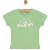 HelloBaby Basic Yazı Baskılı Tshirt Erkek Bebek - Yeşil - 1 Yaş