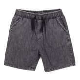 HelloBaby Erkek Bebek Basic Şort Denim Reçme Paça Siyah -