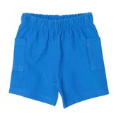 HelloBaby Erkek Bebek Basic Şort Reçme Paça Saks -