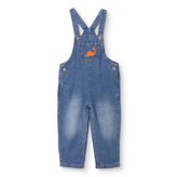 HelloBaby Erkek Bebek Salopet Dinozor Baskılı Düğmeli Sleeveless Reçme - Mavi