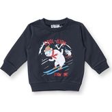Hellobaby Erkek Bebek Sweatshirt Bisiklet Yaka Uzun Kol - Antrasit - 6 Ay