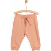 HelloBaby HelloBaby Basic Az Şardonlu Eşofman Alt Erkek Bebek - 6 Ay - Vizon
