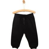 HelloBaby HelloBaby Basic Az Şardonlu Eşofman Alt Erkek Bebek - Siyah - 6 Ay