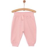 HelloBaby HelloBaby Basic Az Şardonlu Eşofman Alt Kız Bebek - Pudra - 9 Ay