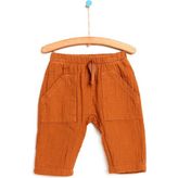 HelloBaby HelloBaby Basic Erkek Bebek Ön Cepli Dokuma Pantolon Erkek Bebek - Taba - 1,5 Yaş
