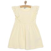 HelloBaby Kız Bebek Basic Elbise Bisiklet Yaka Atlet Kol Bej -