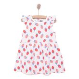 HelloBaby Kız Bebek Basic Elbise Bisiklet Yaka Atlet Kol Ekru -