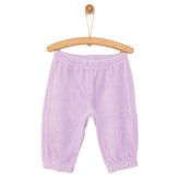 HelloBaby Kız Bebek Basic Eşofman Alt Kadife Lastikli Paça Mor - Lila