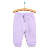 HelloBaby Kız Bebek Basic Eşofman Alt Ribanalı Paça Mor - Lila