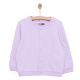 HelloBaby Kız Bebek Basic Hırka Bisiklet Yaka Uzun Kol - Lila
