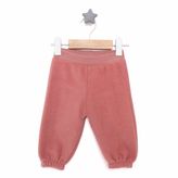 HelloBaby Kız Bebek Basic Pantolon Polar Lastikli Paça Gül Kurusu -