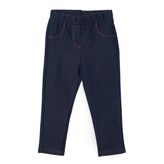 HelloBaby Kız Bebek Basic Tayt Reçme Paça İndigo -