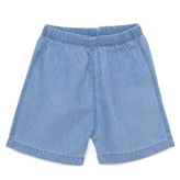 HelloBaby Kız Bebek Denim Şort Reçme - Mavi