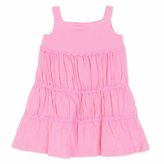 HelloBaby Kız Bebek Elbise Modelli Yaka İp Askılı - Pembe