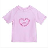 HelloBaby Kız Bebek Mayo Kalp Baskılı - Pembe