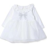 Hellobaby Kız Bebek Mevlüt Kıyafeti Düğmeli Bisiklet Yaka Long Sleeve - 3 - 6 Ay - Ekru