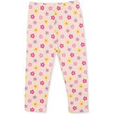 Hellobaby Kız Bebek Tayt Çiçek Baskılı Reçme - Ekru - 3 - 6 Ay