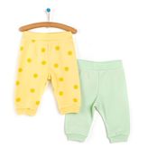 HelloBaby Mor Basic 2'li Patiksiz Kız Bebek Pantolon