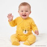 Hellobaby Yenidoğan Kadife Patikli Tulum - Hardal - 0 - 1 Ay