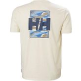 Helly Hansen Skog Recycled Graphic Beyaz Erkek T-Shirt