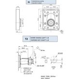 Hema 2p1 Dişli Pompa – 1/8 Konik Şaft, B Kapak 56,1 Cm³/dev · Sağ Dönüş