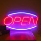 HemenGo Open Yazılı Neon LED Tabela - Renkli