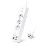 Hepu Hp-H11 Akıllı Power Socket 3 Priz + 4 USB + 2 Type-C 3000W Güç