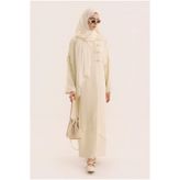 HEQA Aller Detaylı Abaya Kemik