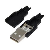 Herbirivar IC264A Monteli Plastik Kapalı Jak Usb Erkek Kablo