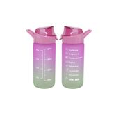 Herevin 0,5 lt Çift Renk Ölçü Baskılı Cam Matara