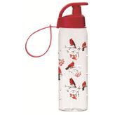 Herevin 500 ml Kırmızı Kuş Baskılı Askılı Matara/Suluk