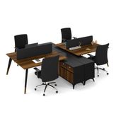 Herkese Mobilya True Dörtlü Etajerli Workstation