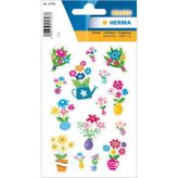 HERMA STICKER MAGIC FLOWERS, GLITTERY FOIL