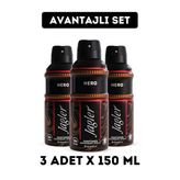 Hero Erkek Deodorant ( 3 Adet X 150 Ml)