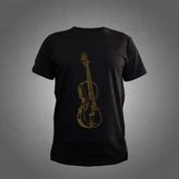 Herşey Nota Keman Siyah T-Shirt